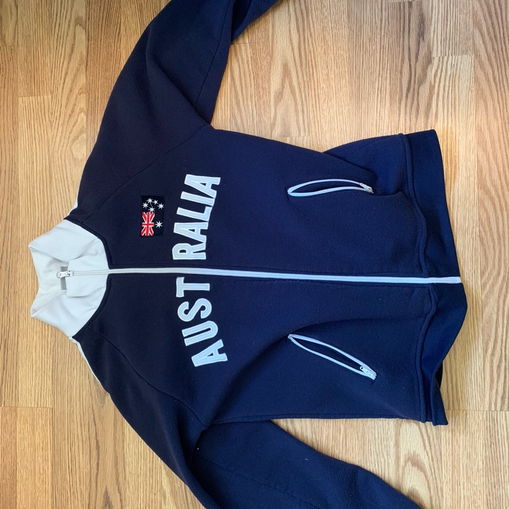 Australia jacket thrifted thick and warm kids large
